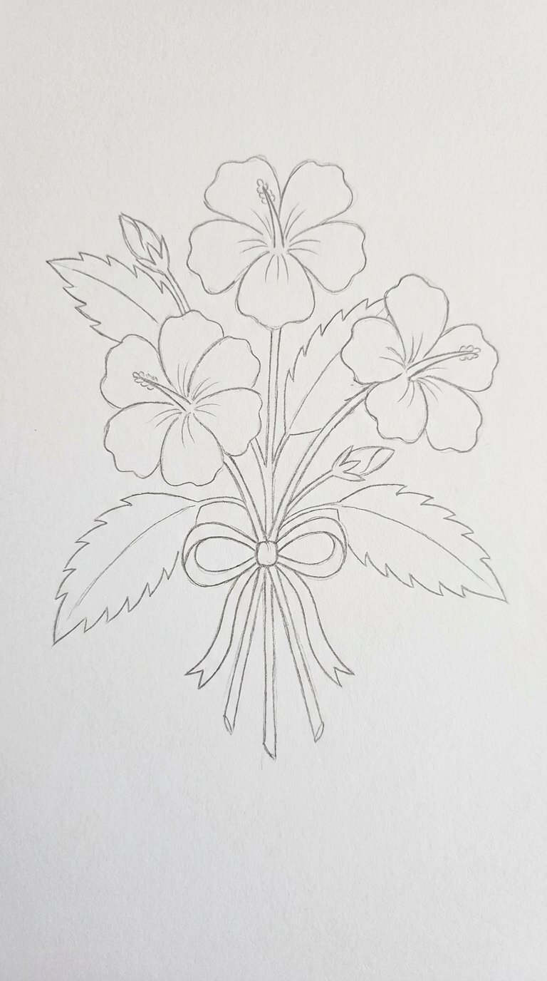 15 Easy Hibiscus Drawing Ideas for Beginners (Step-by-Step) 4 Hibiscus Hair Flower Illustration