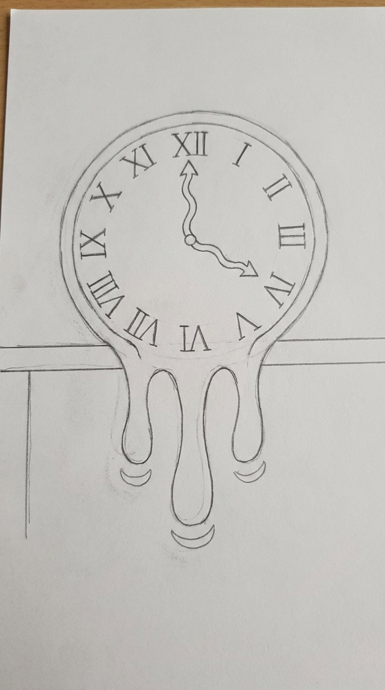 Melting Clock Face