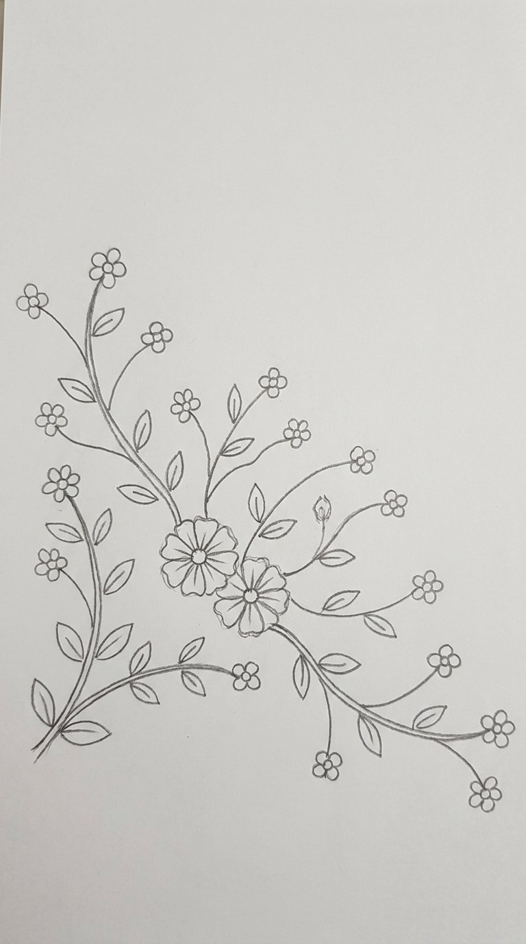 15 Easy Mogra Flower Drawing Ideas for Beginners 10 Mogra Corner Decoration Drawing