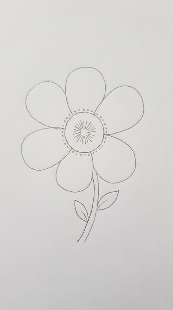 Anemone Flower with Detailed Center