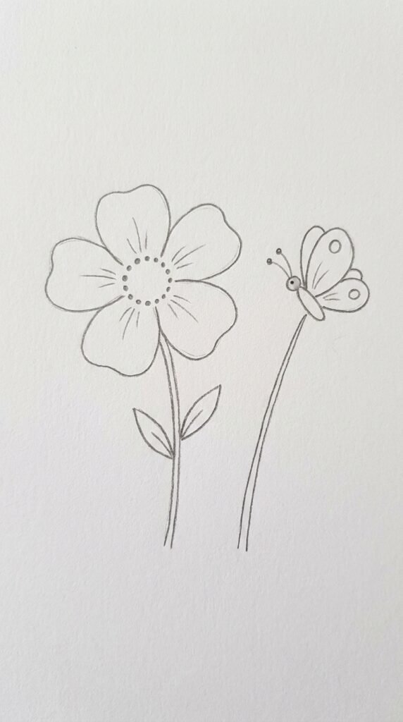 Anemone with Butterfly
