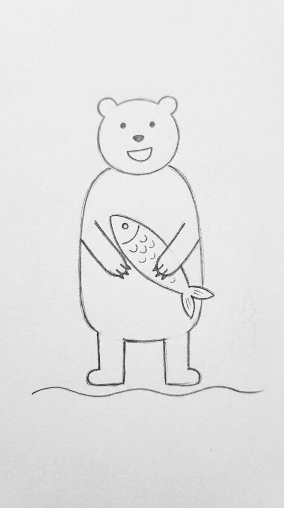 Bear Holding a Fish