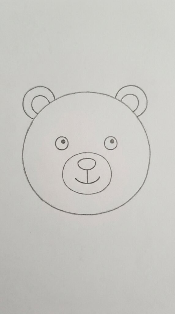 Cute Cartoon Bear Face