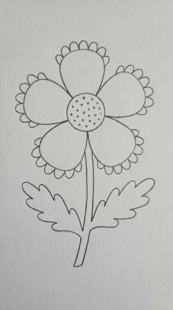 13 Genbenya Flower Drawing Ideas That Are Simple and Beautiful for Beginners 7 Genbenya Frilled Edge Flower