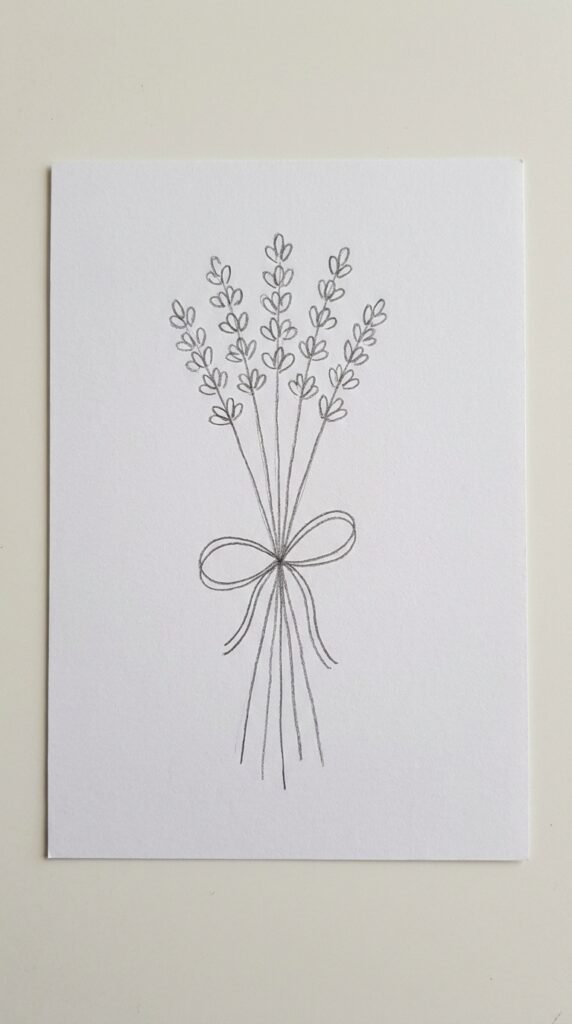 Lavender Bunch Tied with Ribbon 1