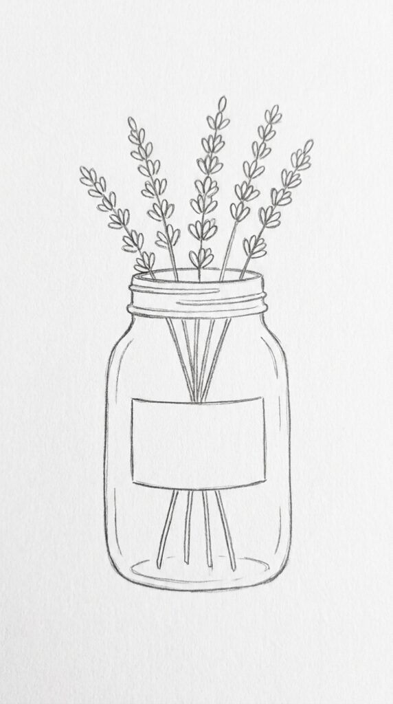 Lavender in a Mason Jar