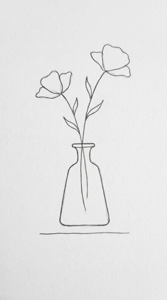 Poppy in a Simple Vase