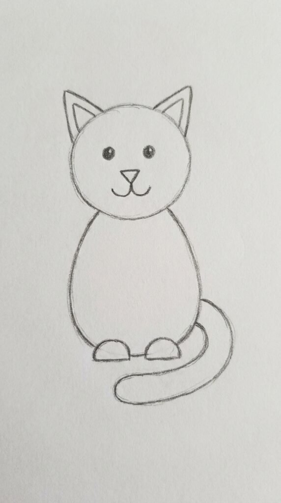 Simple Sitting Cat