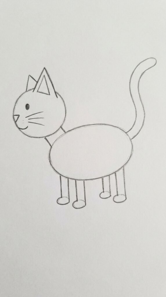 Standing Cat Side View