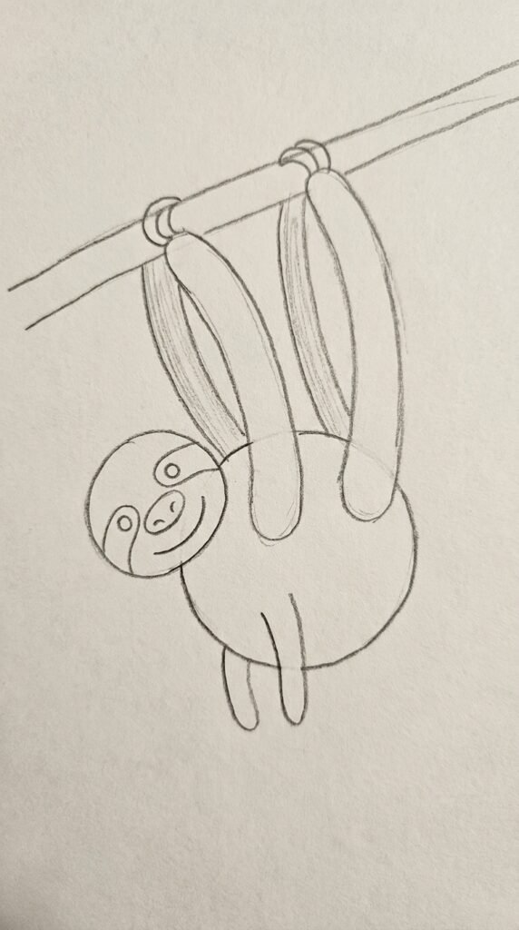 Swinging Monkey Drawing