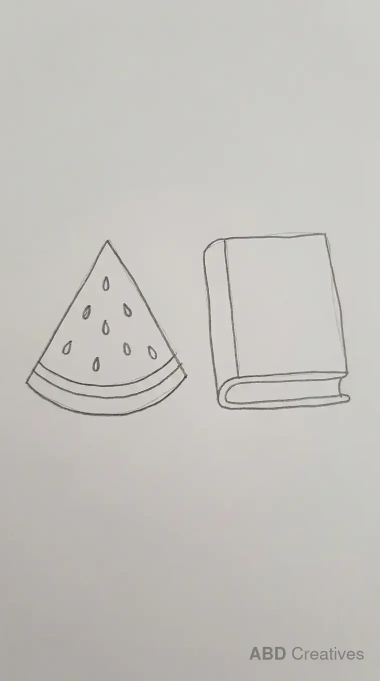 Watermelon Beside a Book