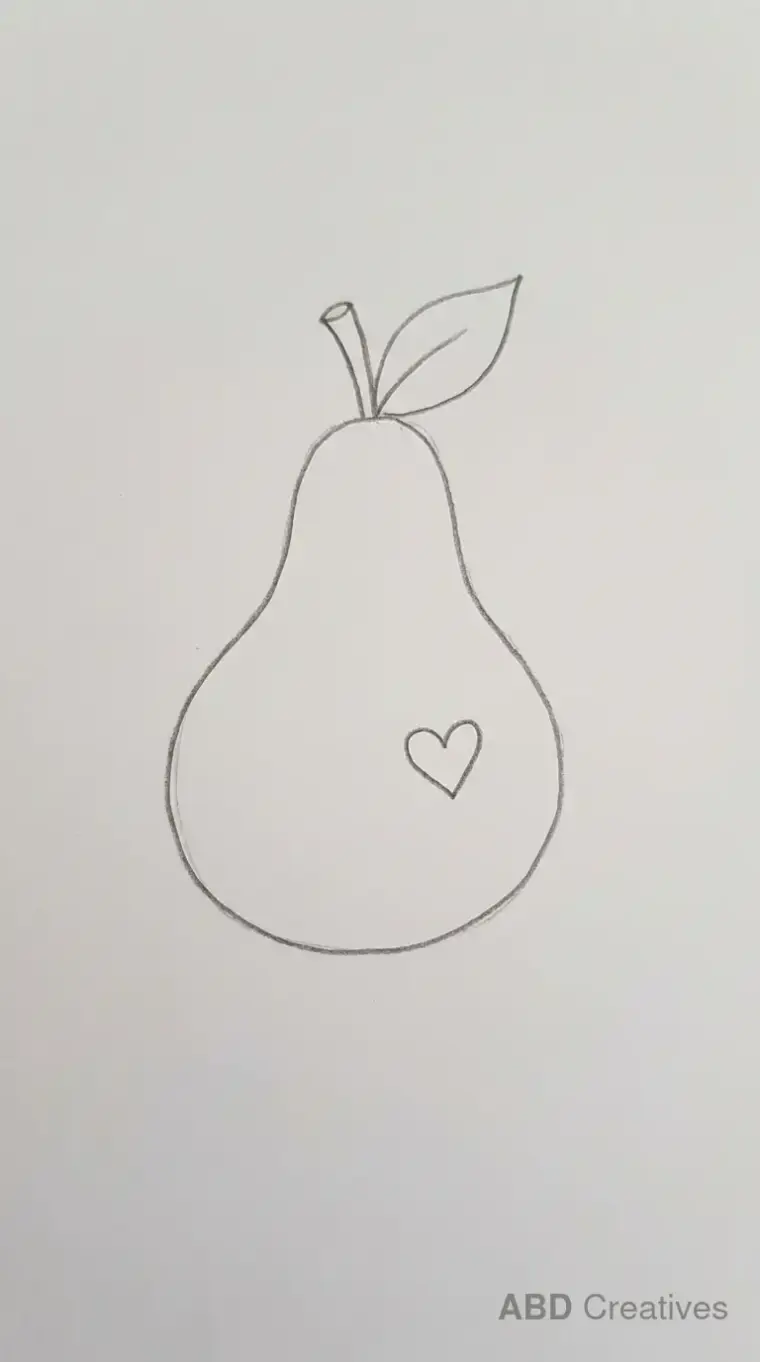 Pear With a Heart
