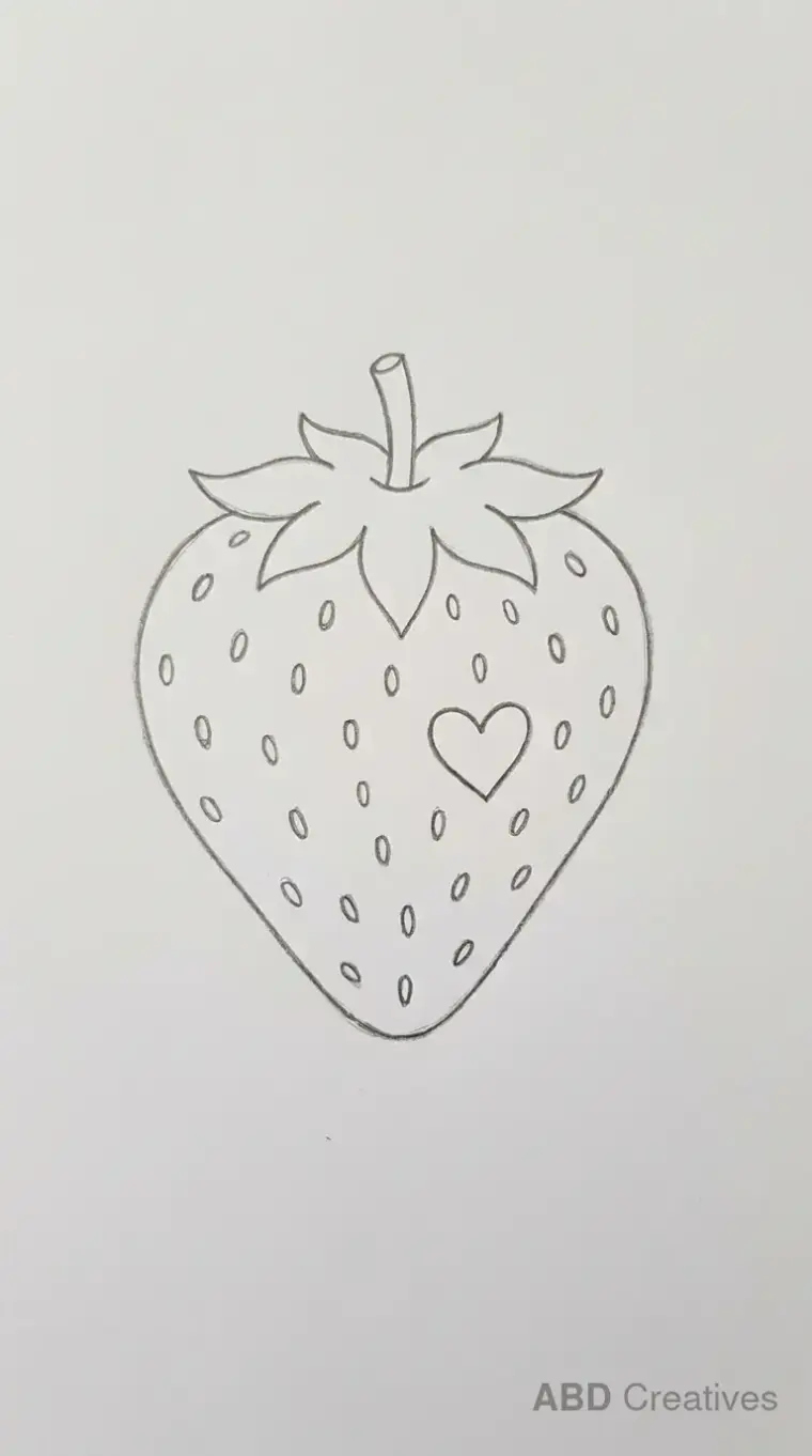 Strawberry With a Heart