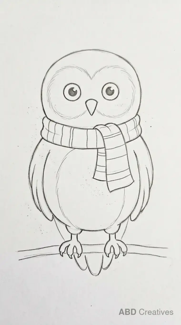 Owl With a Scarf