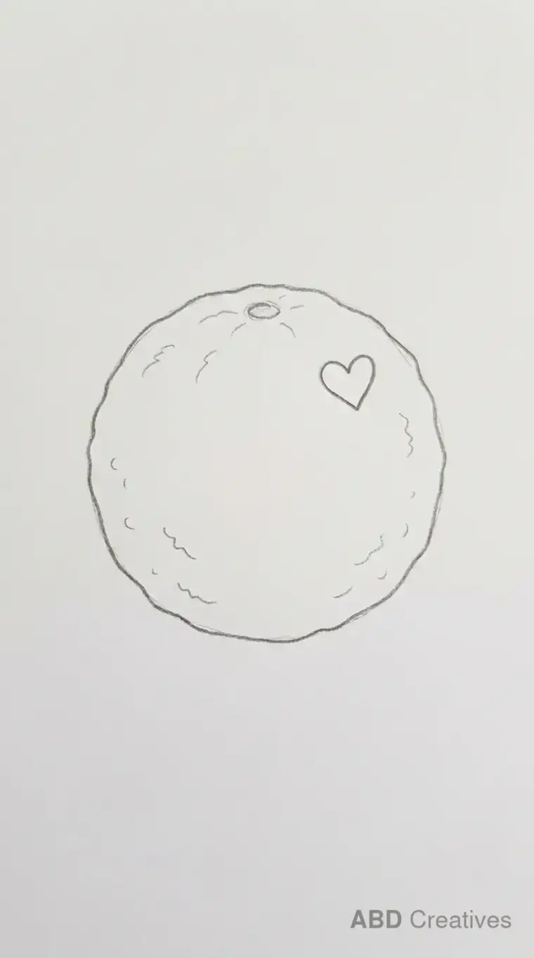 Orange With a Heart