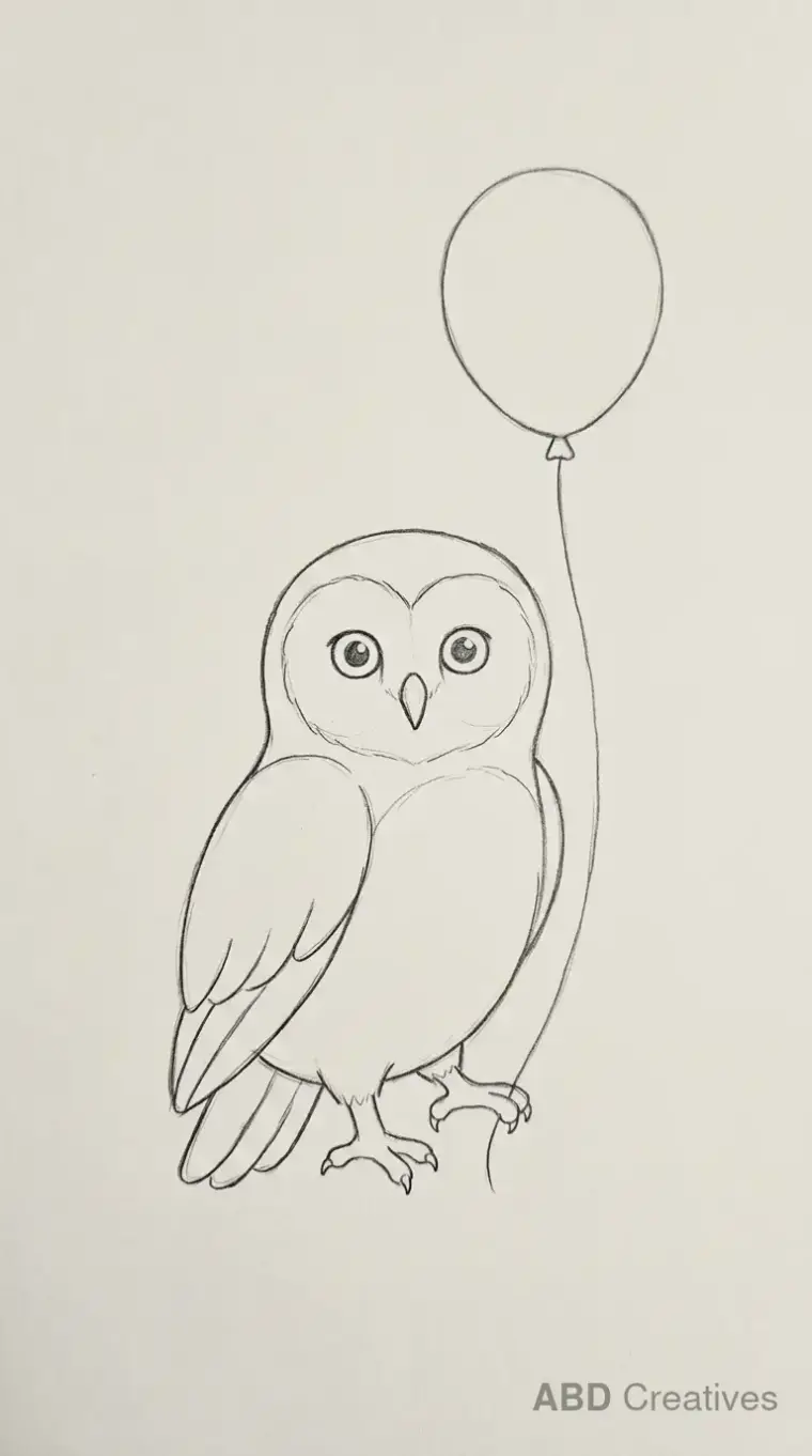 Owl With a Balloon