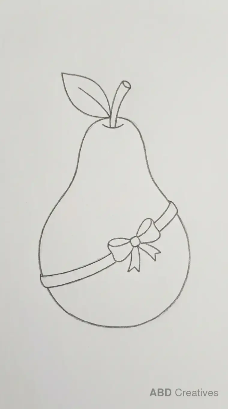 Pear With a Ribbon