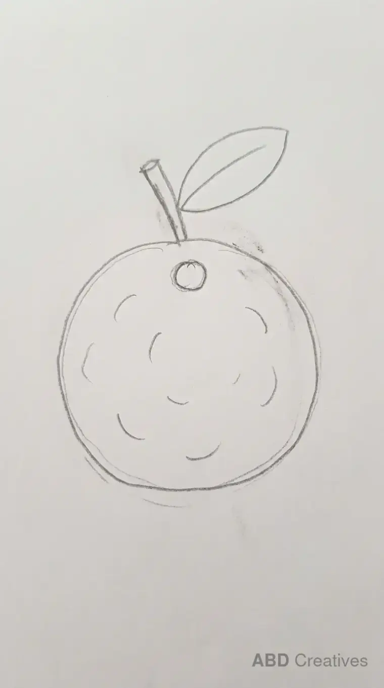 Orange With a Leaf