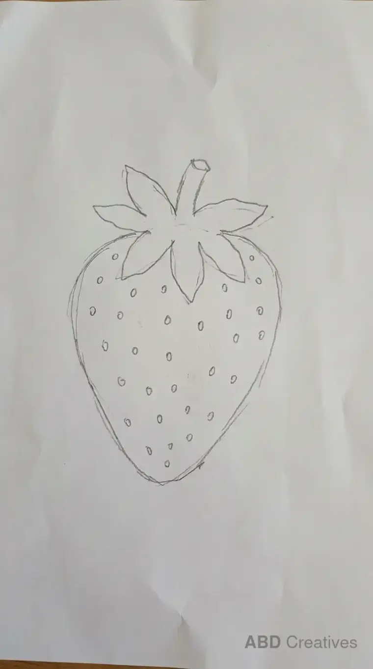 Strawberry With Leaves
