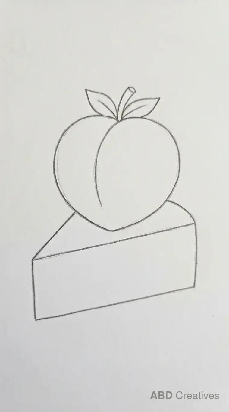 Peach on a Cake
