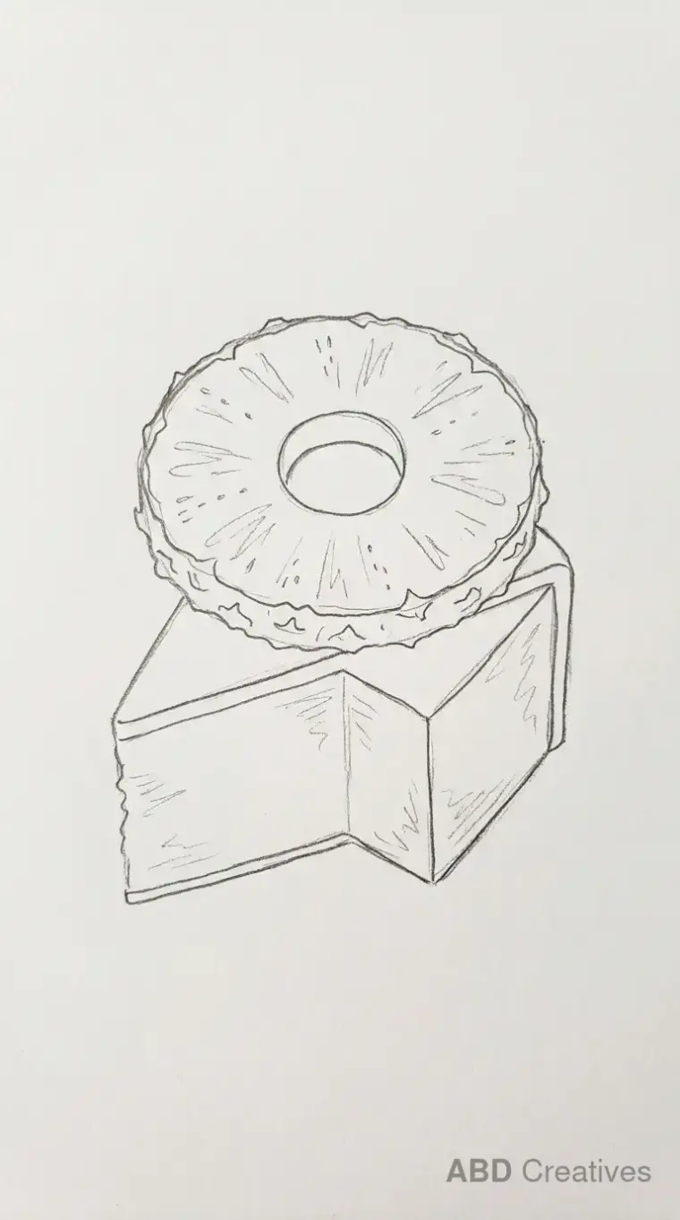 Pineapple on a Cake