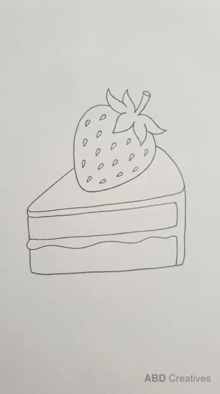 Strawberry on a Cake