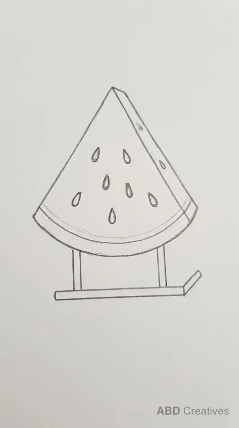 Watermelon on a Slice Stand