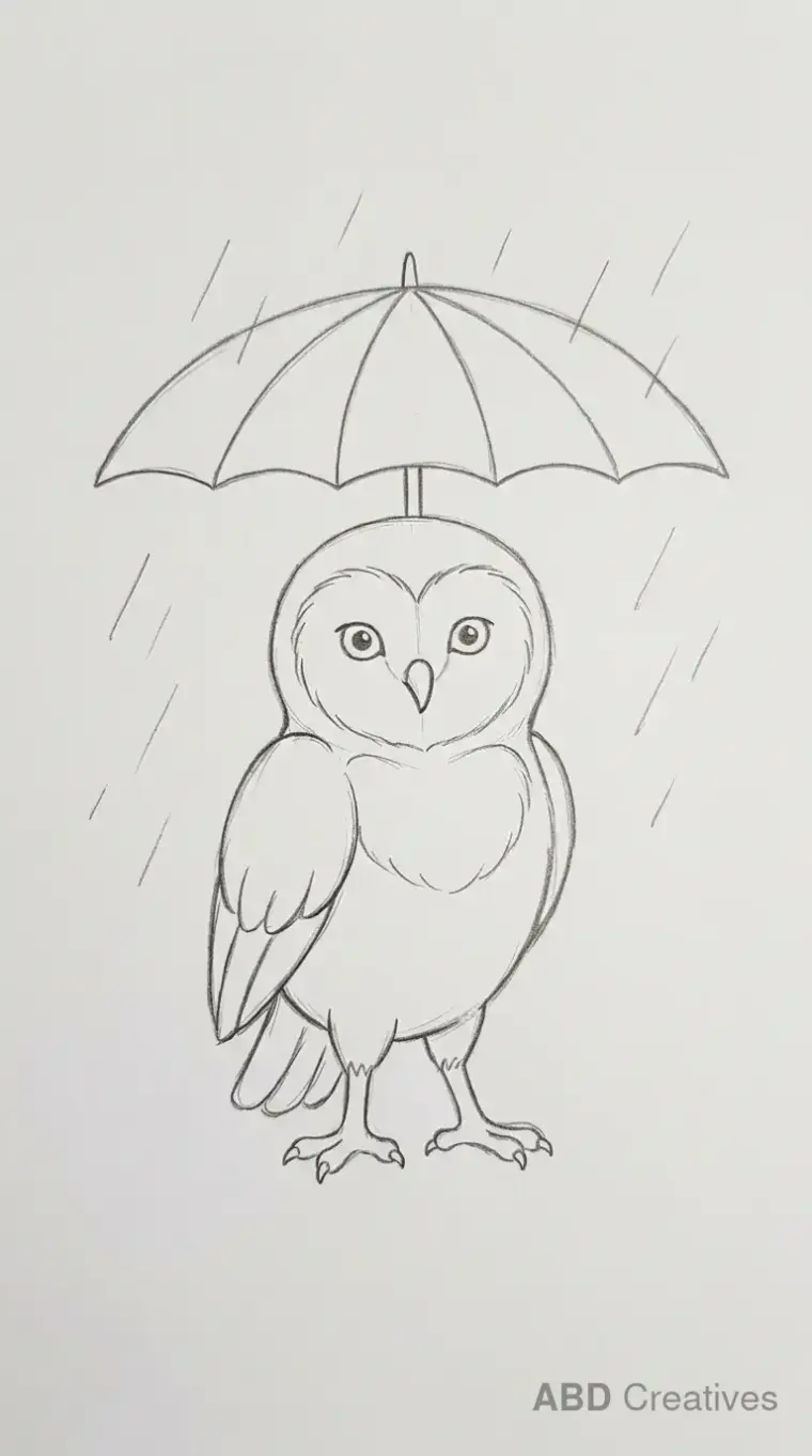 Owl in the Rain