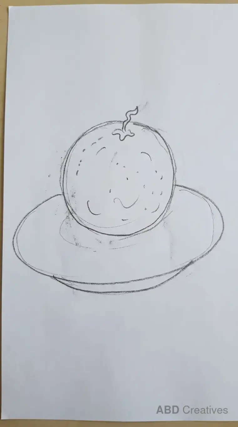 Orange on a Plate