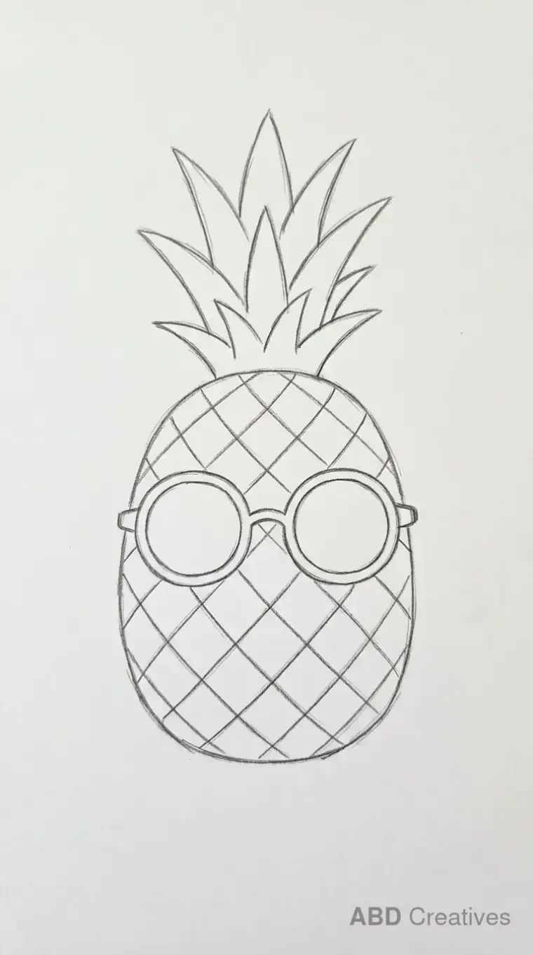 Pineapple With Glasses