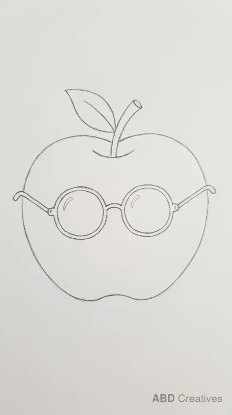 Apple With Glasses