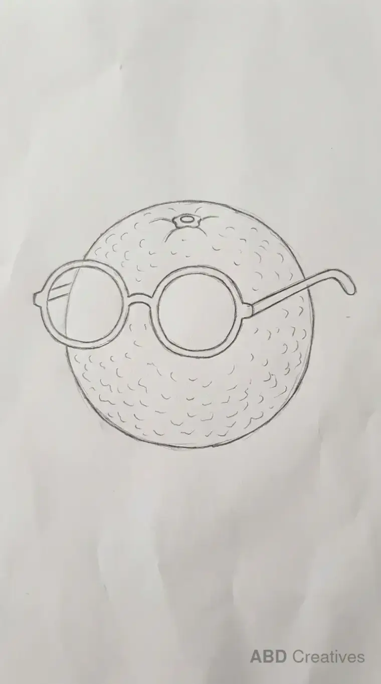 Orange With Glasses