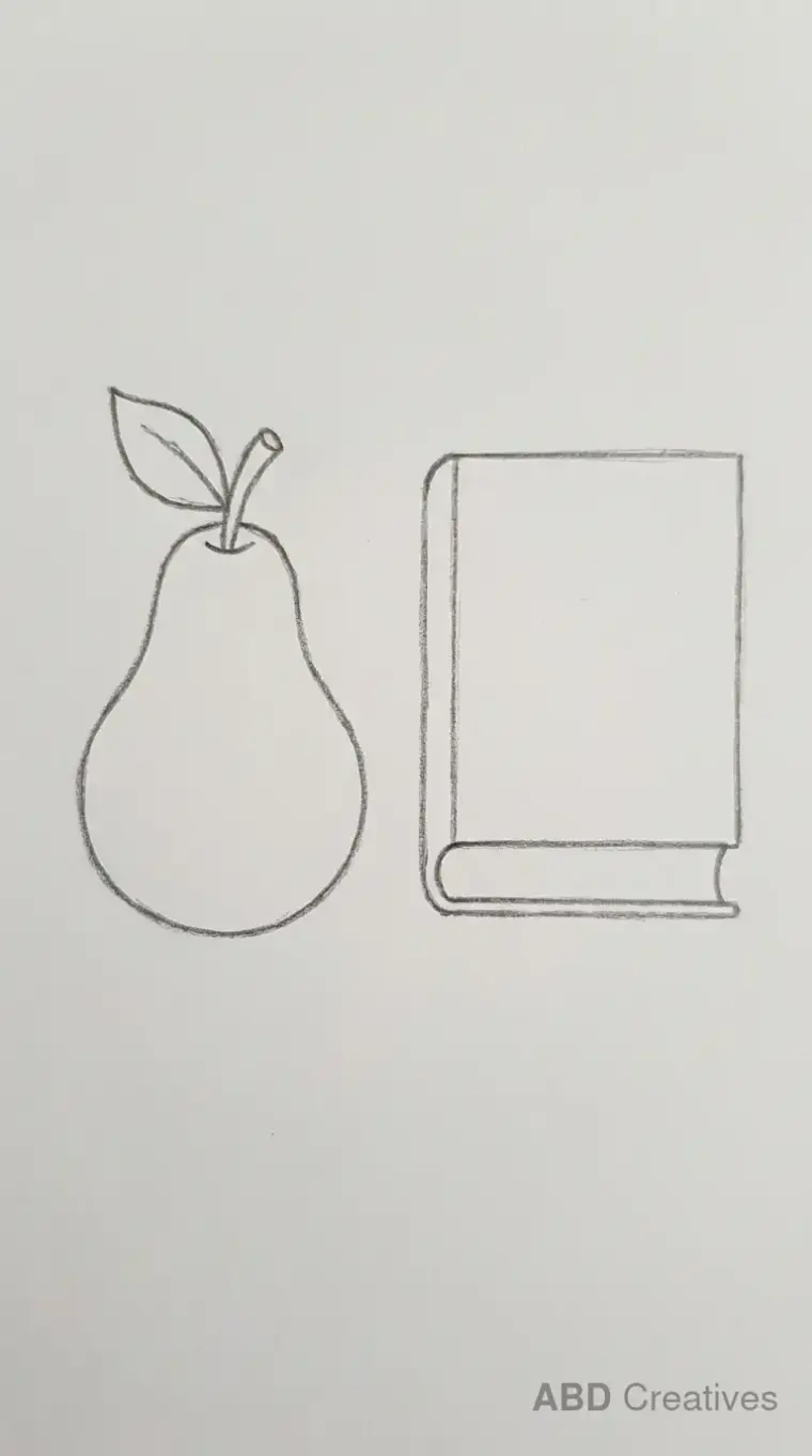 Pear Beside a Book