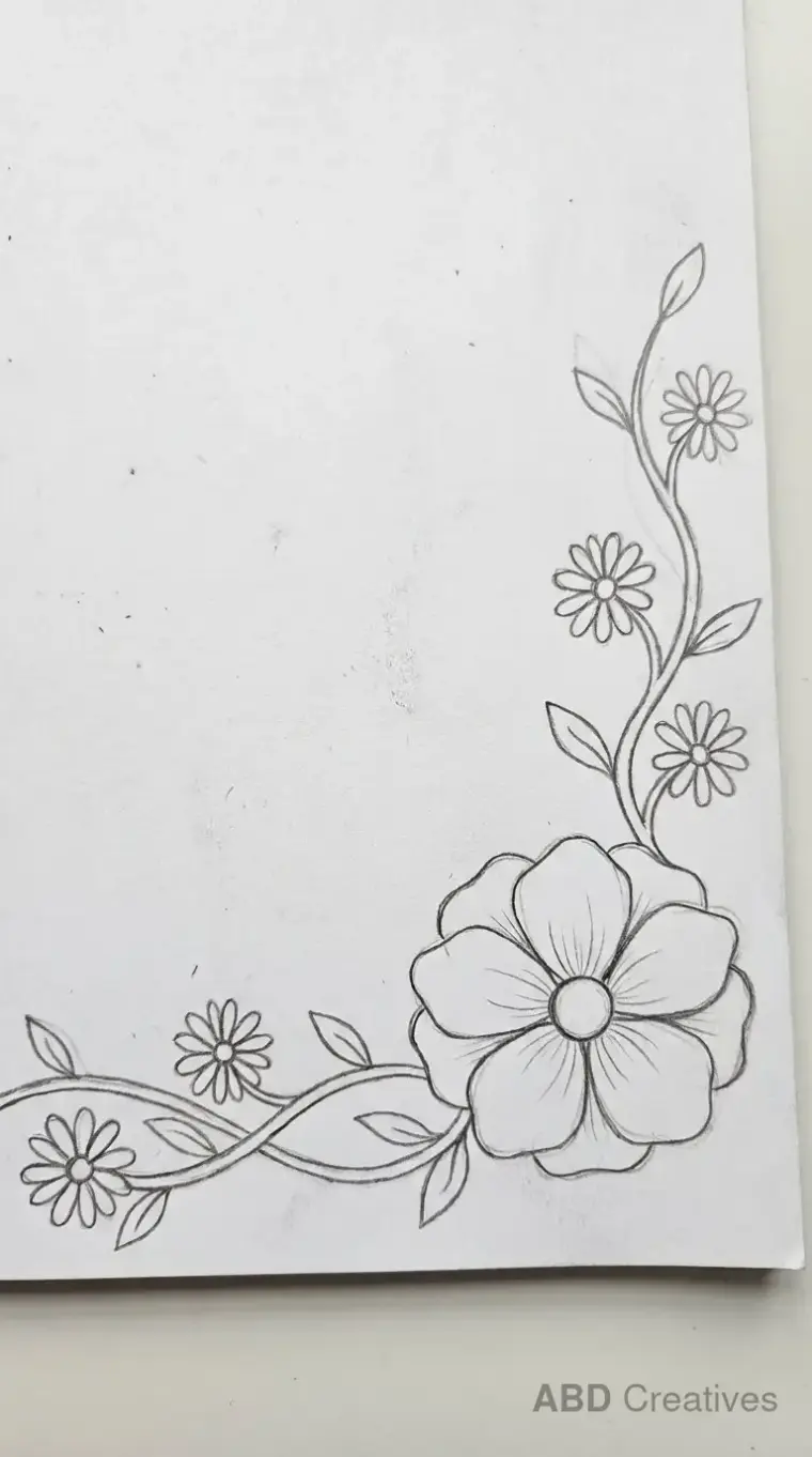 Anemone Corner Border