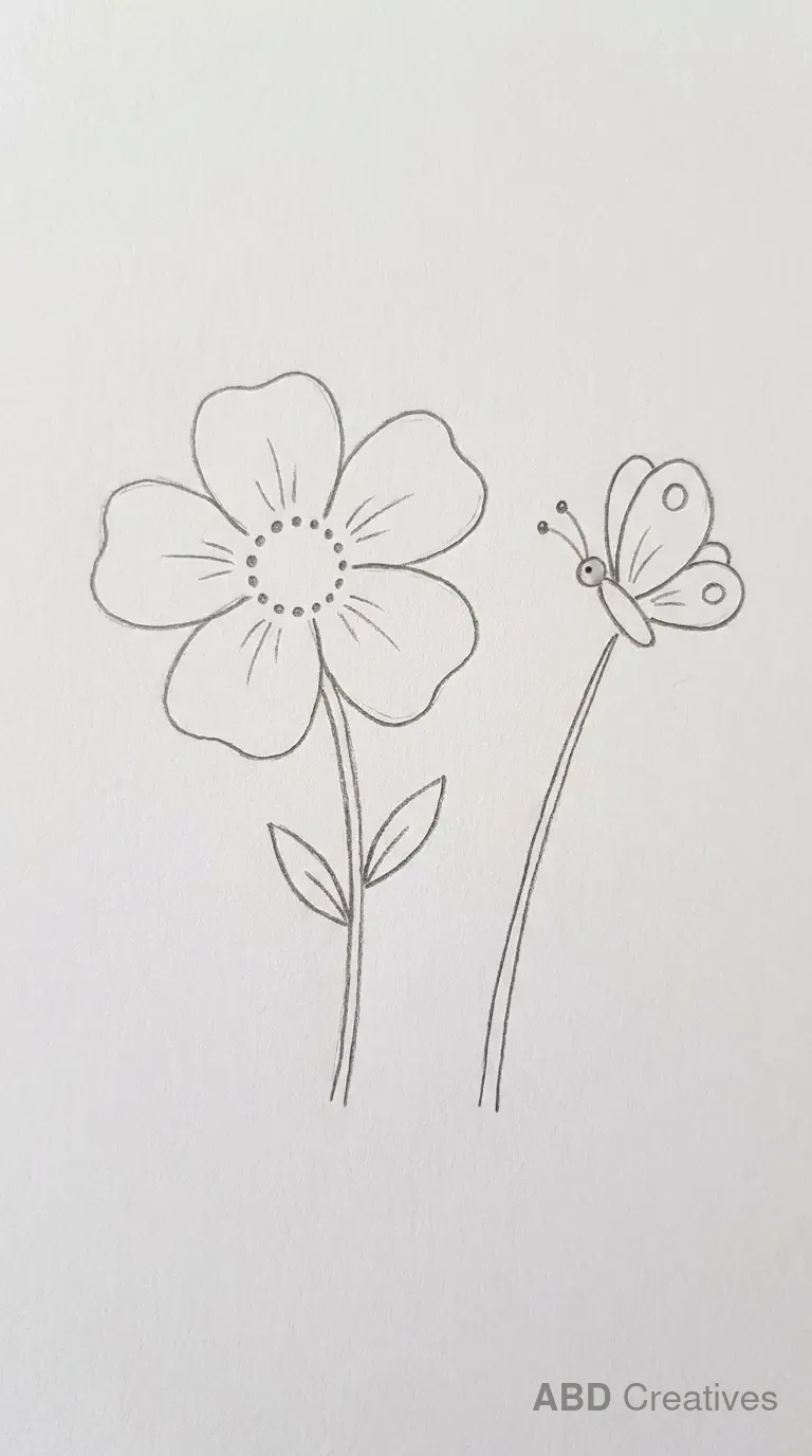 Anemone with a Butterfly