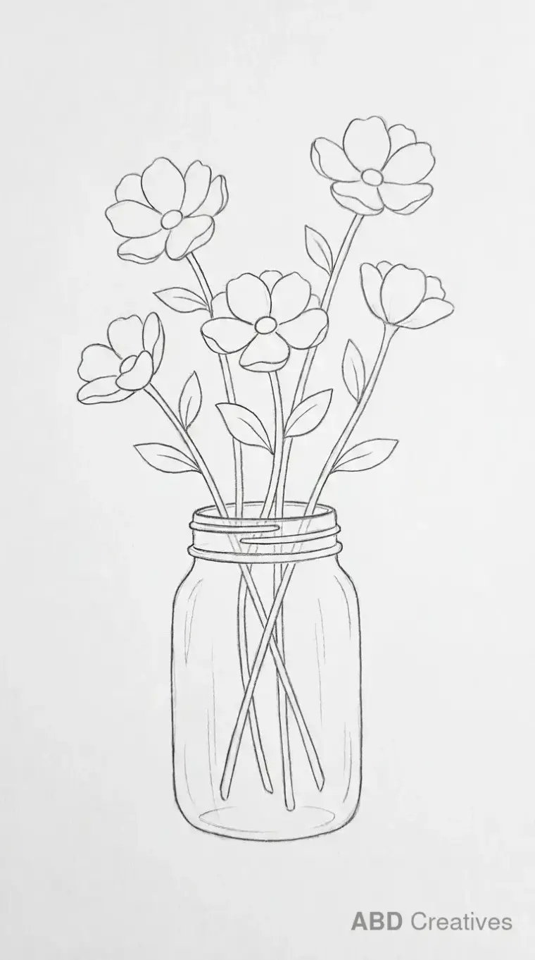 Anemones in a Glass Jar