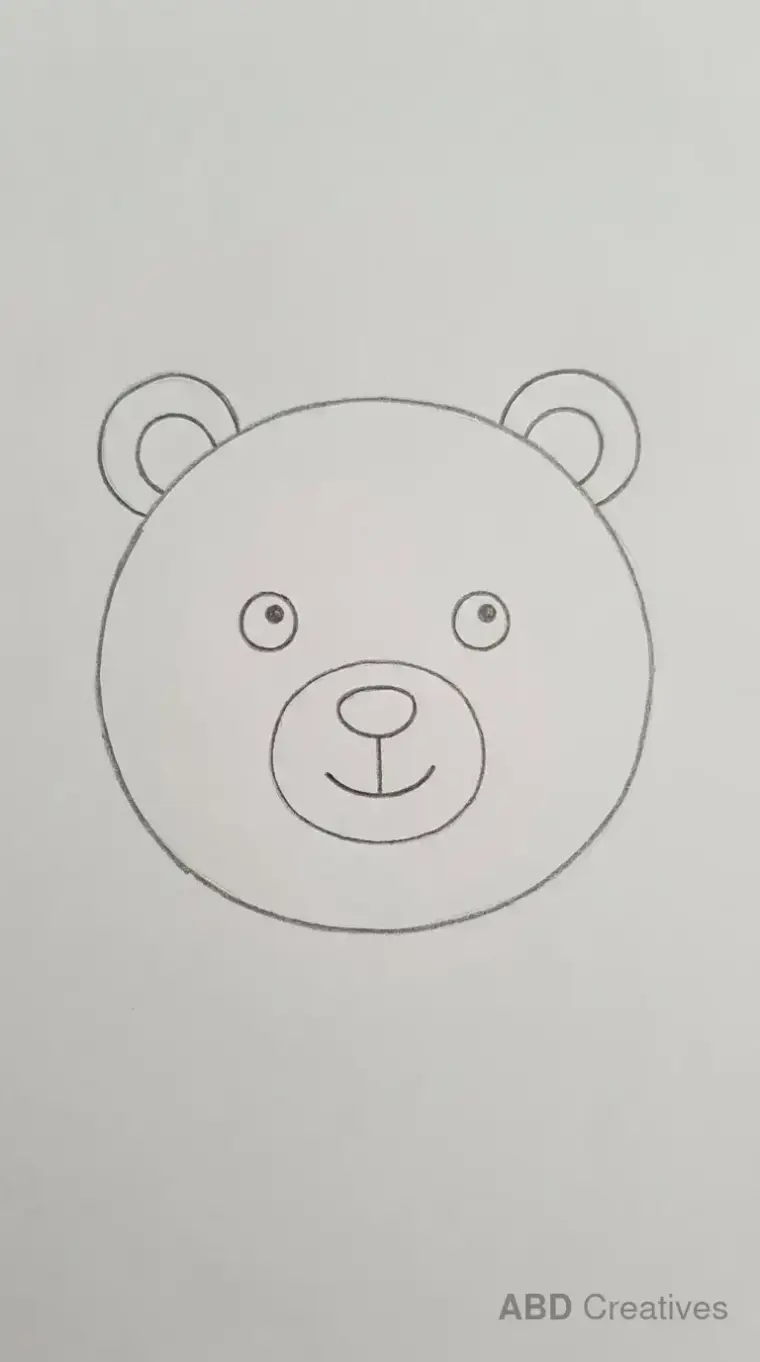 Simple Bear Face Close Up