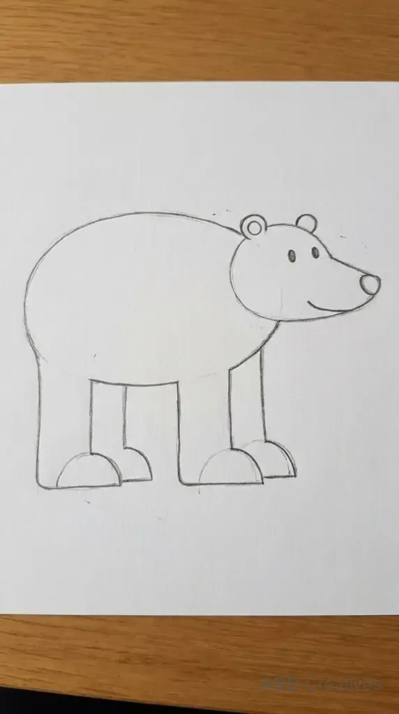 Bear Standing Side View