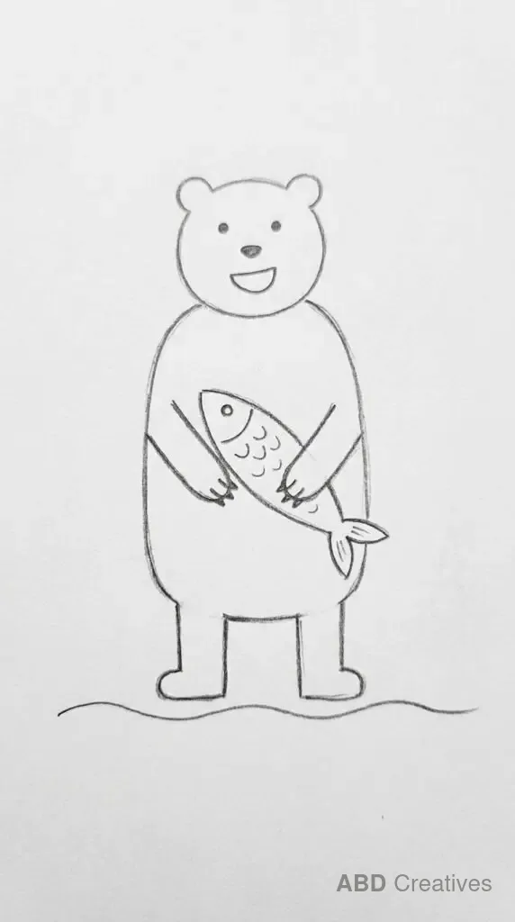 Bear Holding a Fish