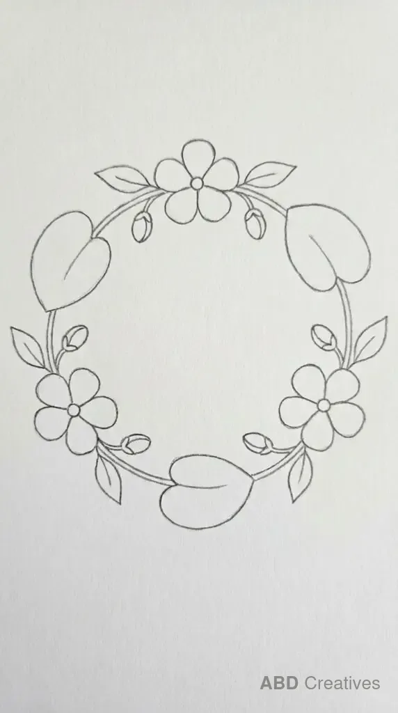 Begonia Flower Wreath