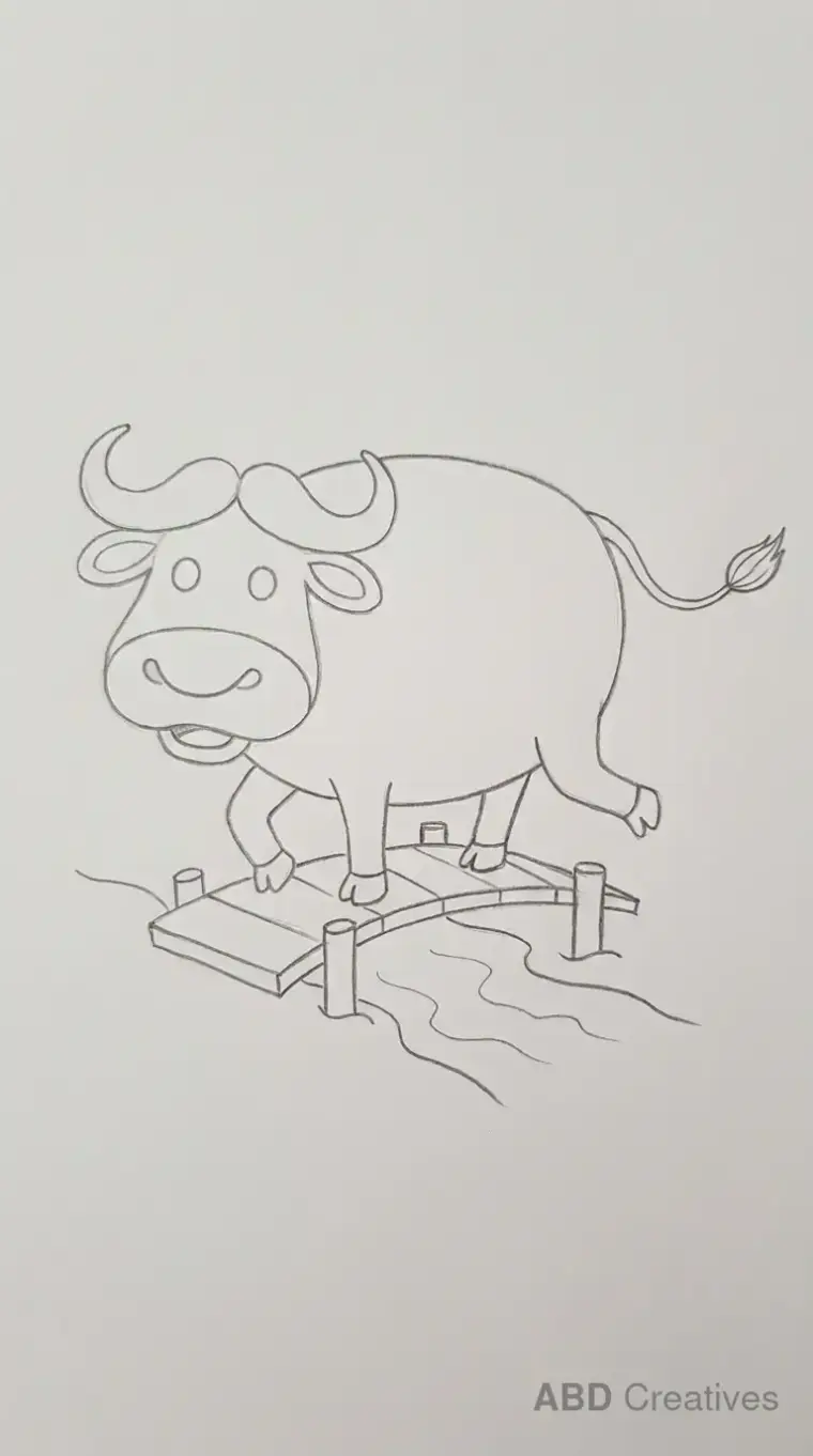 Buffalo Crossing Wooden Bridge