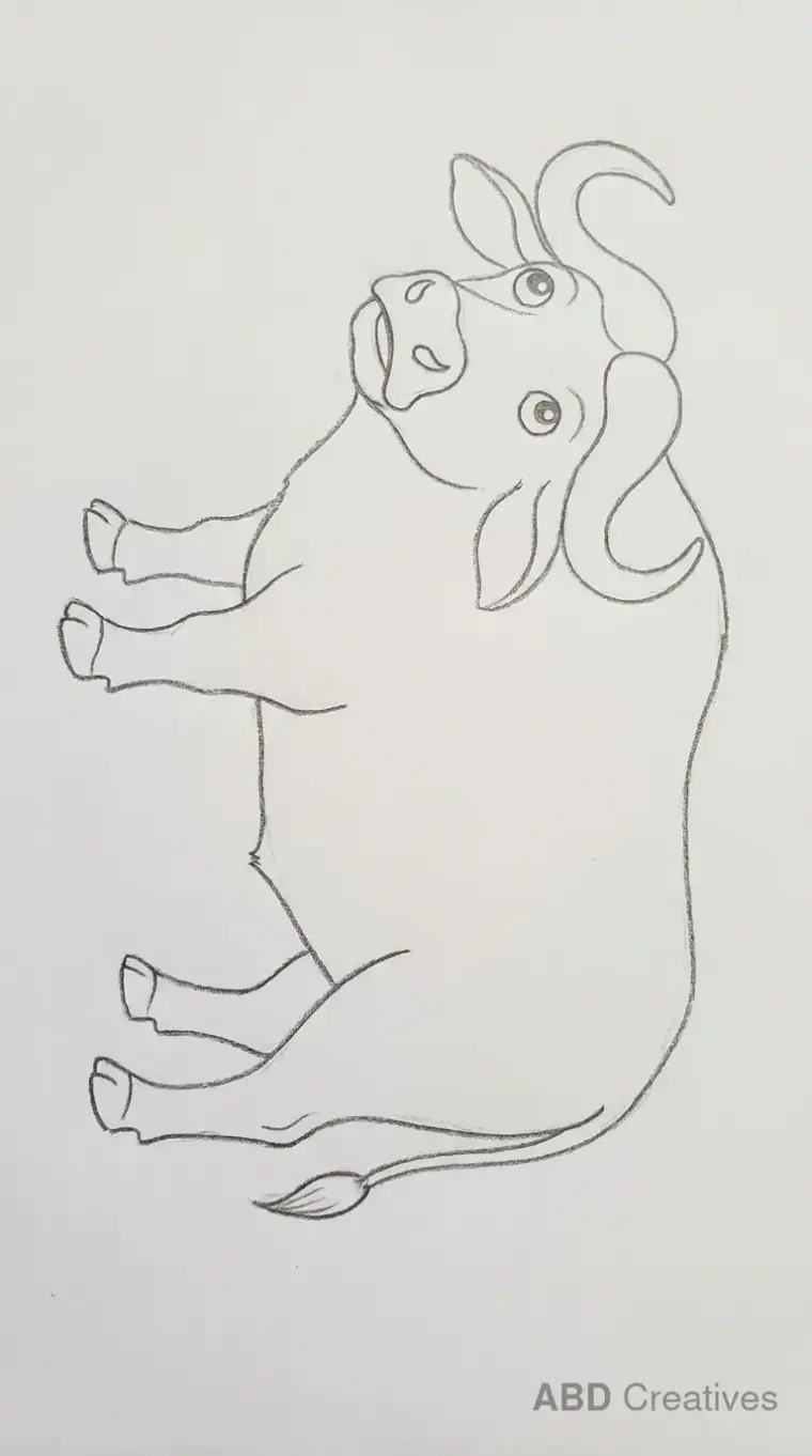 Buffalo Looking Upward
