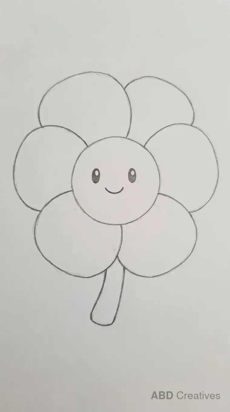 Cartoon Pansy with a Friendly Face