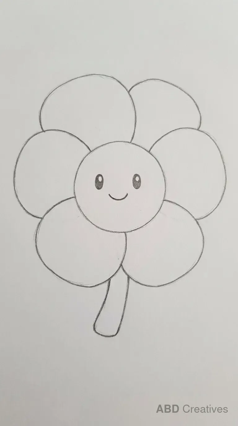 Cartoon Pansy with a Friendly Face