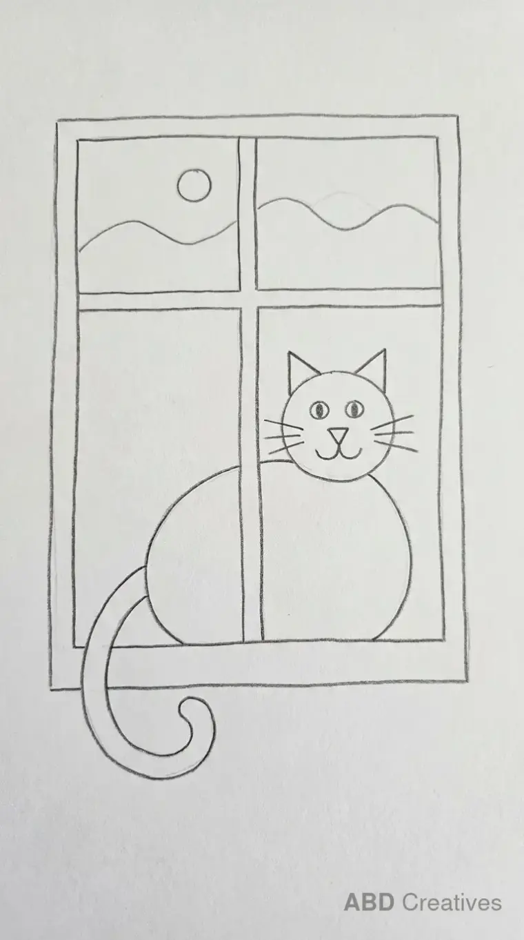 Cat Sitting in a Window