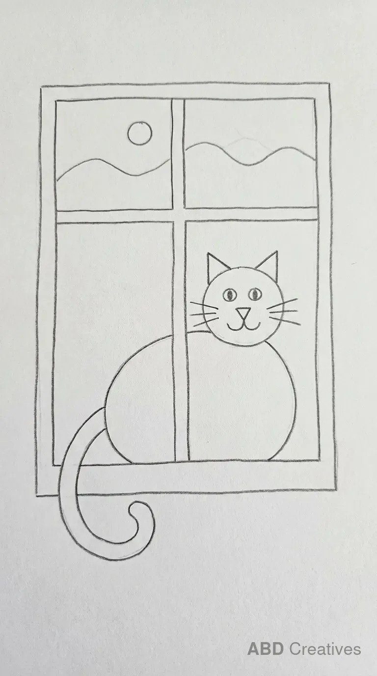 Cat Sitting in a Window