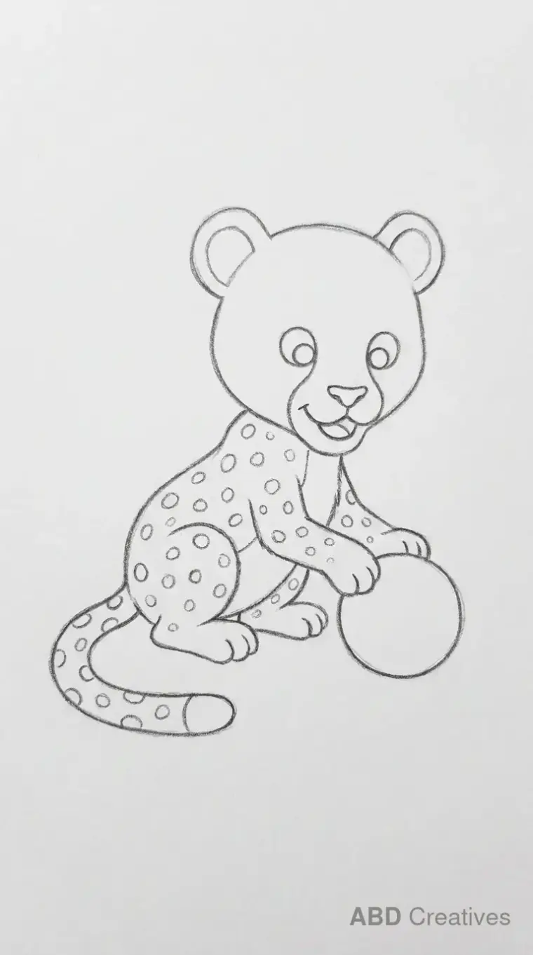 Cheetah Cub Playing with Toy