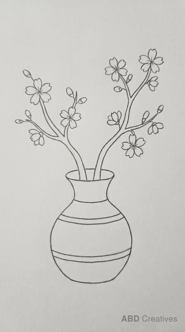 Cherry Blossom in a Small Vase