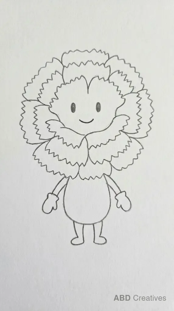 Chibi Style Carnation Character