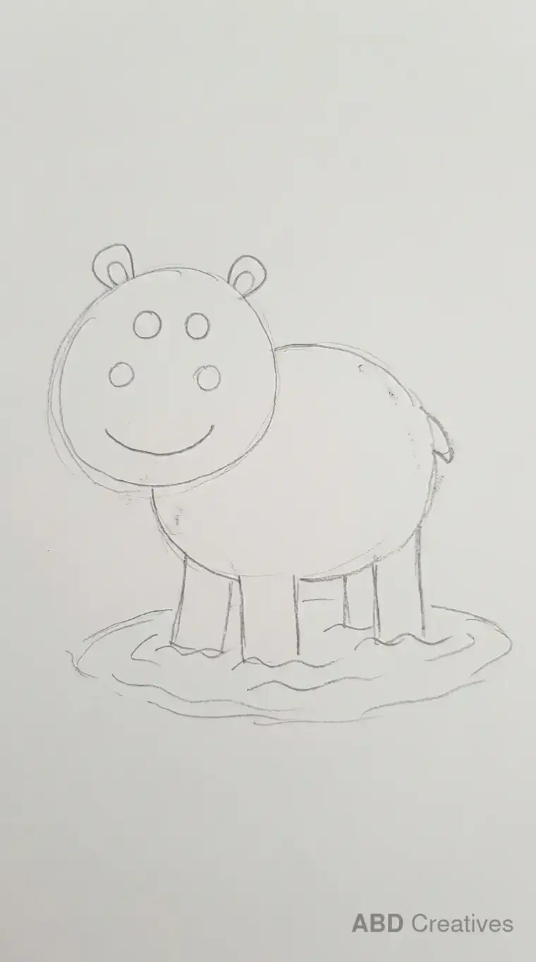 Hippo drawing ideas